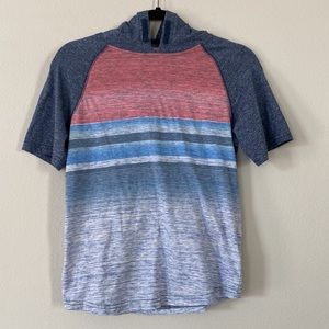 Boys Rustic Blue Hooded Tee